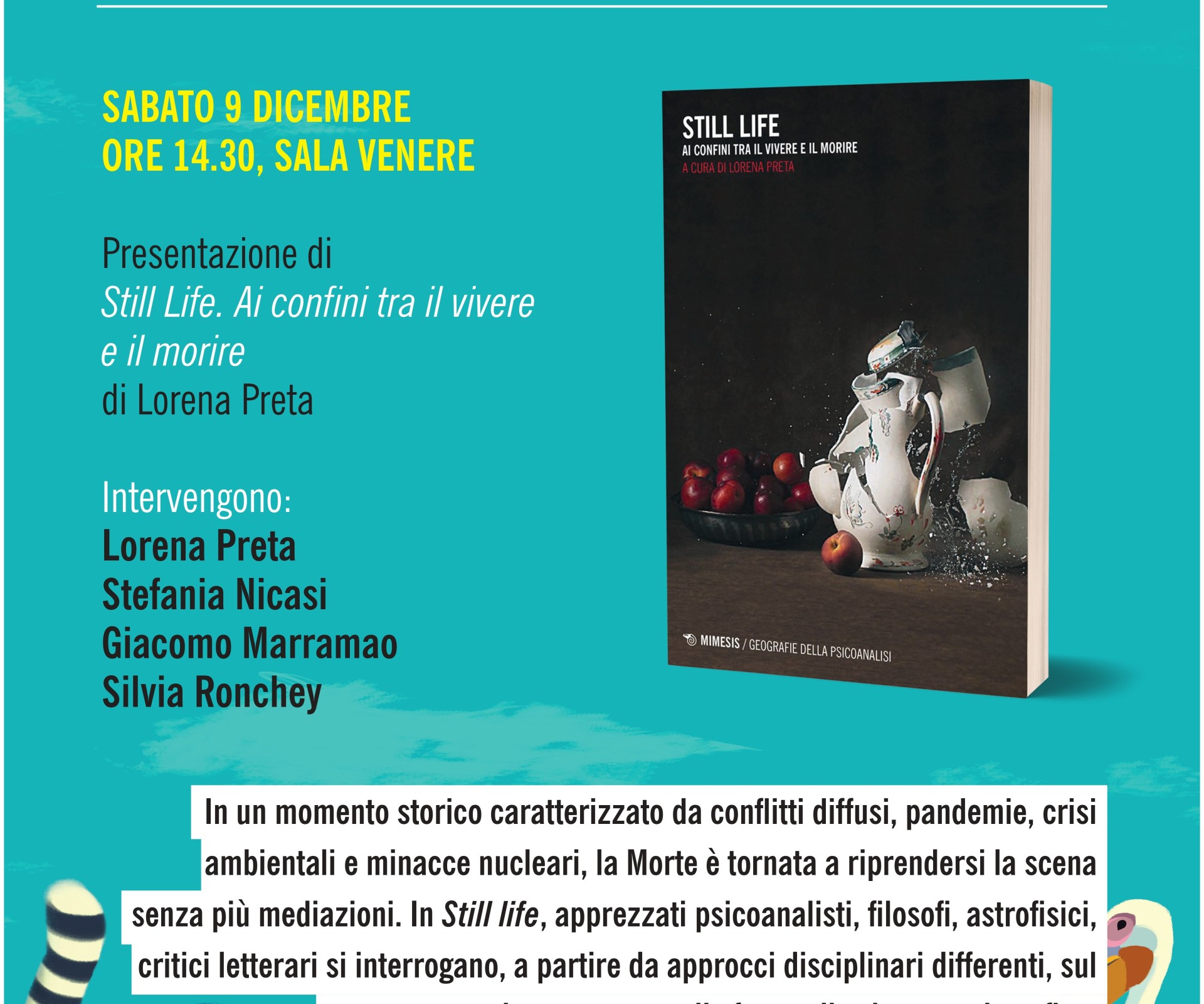 SABATO 9 DICEMBRE ORE 14:30 - Più libri più liberi - Sala Venere
