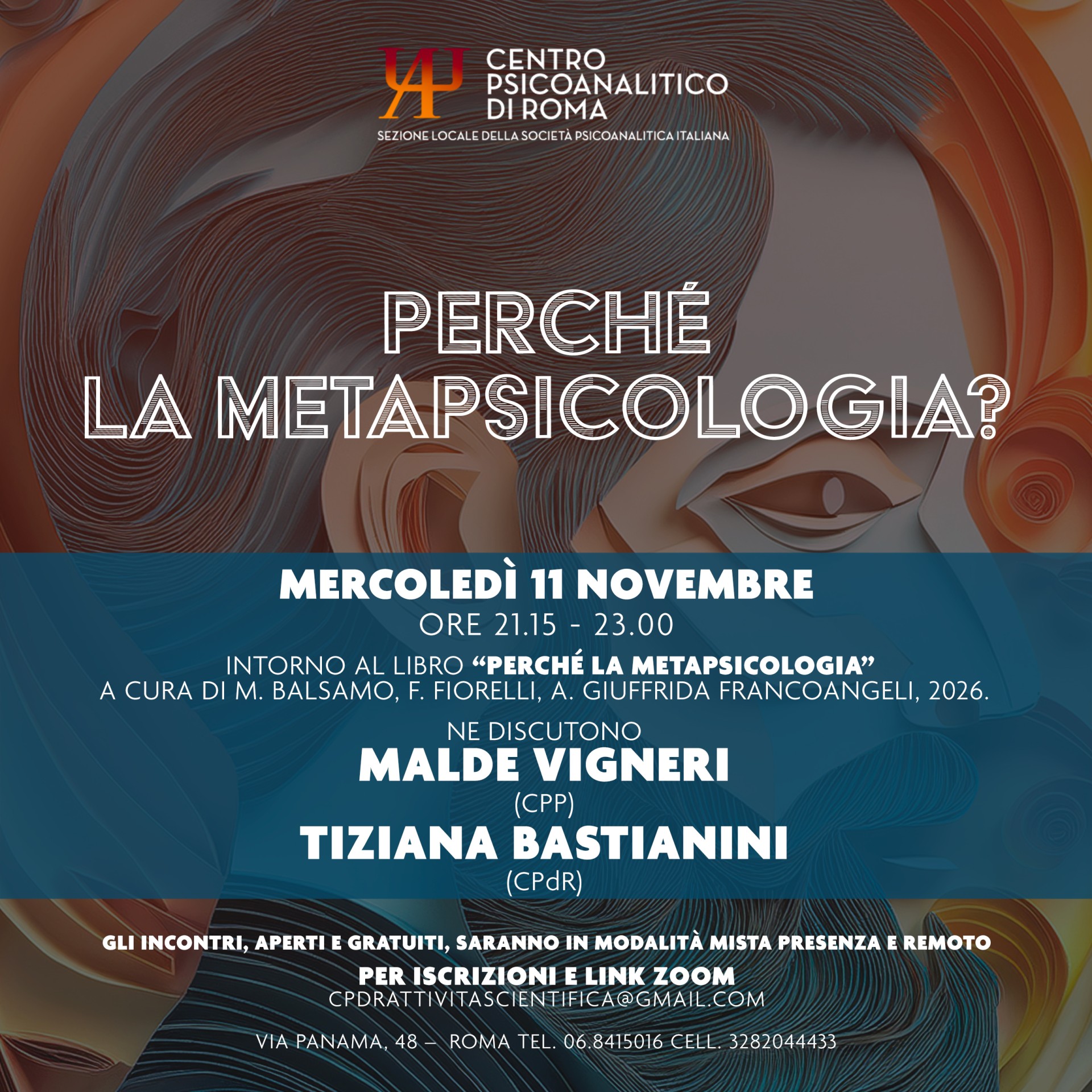 11 novembre 2026 ore 21:15 - Via Panama